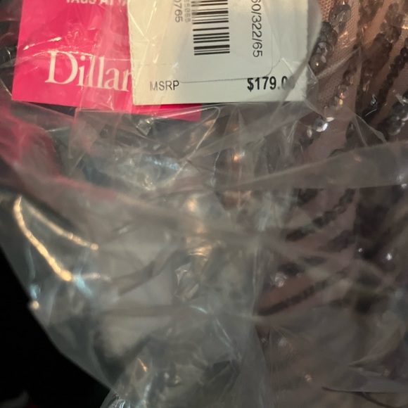 Next Up Beautiful sequined mauve rose prom formal dress - Picture 10 of 11